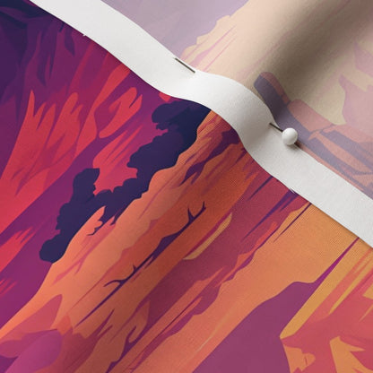 Scenic Grand Canyon Cotton Poplin Printed Fabric by Studio Ten Design
