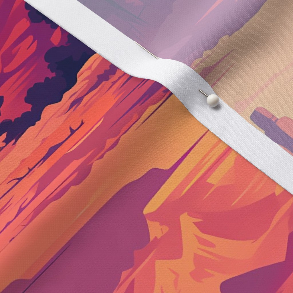 Scenic Grand Canyon Performance Piqué Printed Fabric by Studio Ten Design