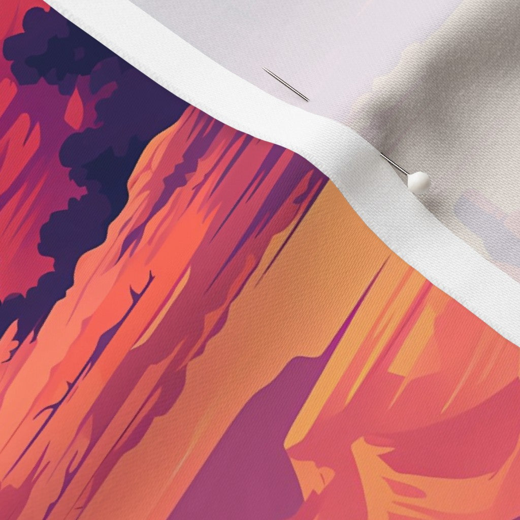 Scenic Grand Canyon Longleaf Sateen Grand Printed Fabric by Studio Ten Design