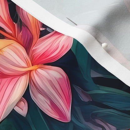 Tropical Jungle (Dark 2) Longleaf Sateen Grand Printed Fabric by Studio Ten Design