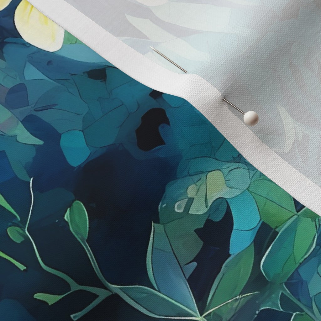 Tropical Jungle (Night 1) Petal Signature Cotton Printed Fabric by Studio Ten Design