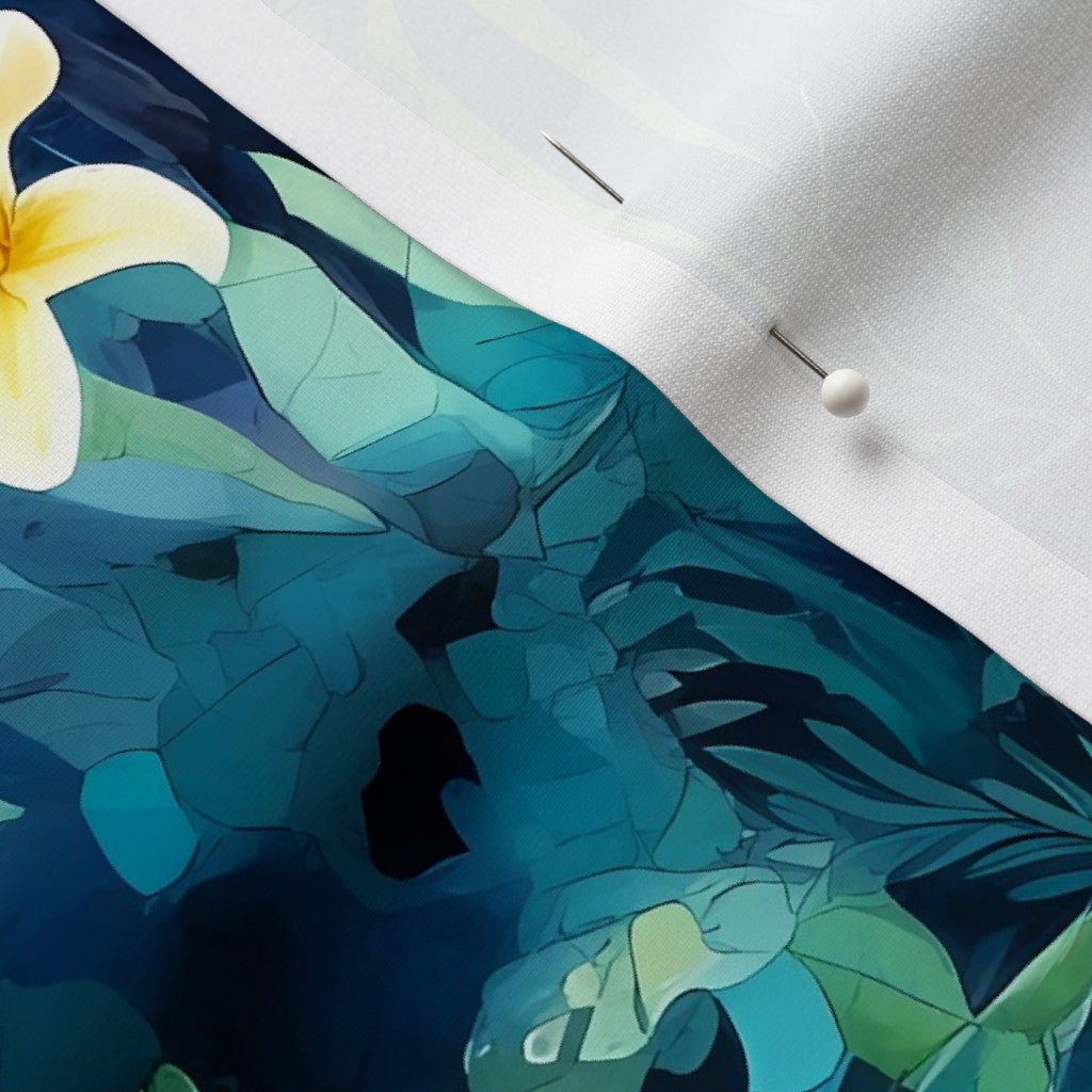 Tropical Jungle (Night 1) Sport Lycra Printed Fabric by Studio Ten Design