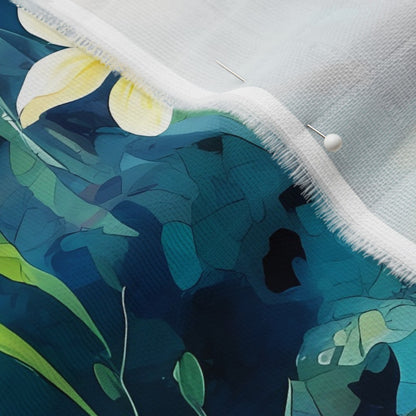 Tropical Jungle (Night 1) Organic Sweet Pea Gauze Printed Fabric by Studio Ten Design