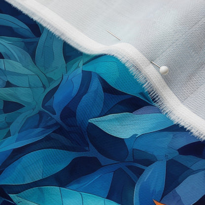 Tropical Jungle (Night 2) Organic Sweet Pea Gauze Printed Fabric by Studio Ten Design