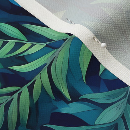 Tropical Jungle (Night 2) Performance Linen Printed Fabric by Studio Ten Design