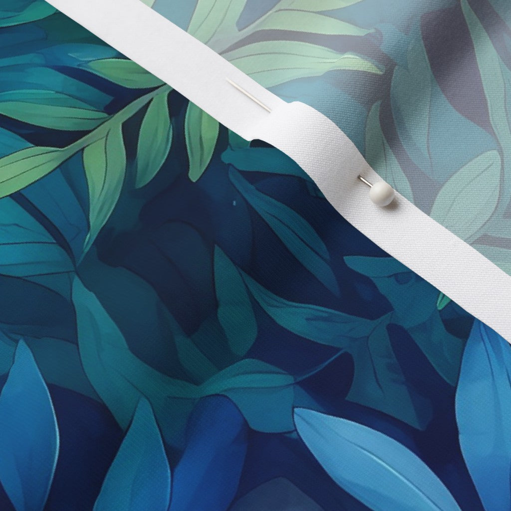 Tropical Jungle (Night 2) Modern Jersey Printed Fabric by Studio Ten Design