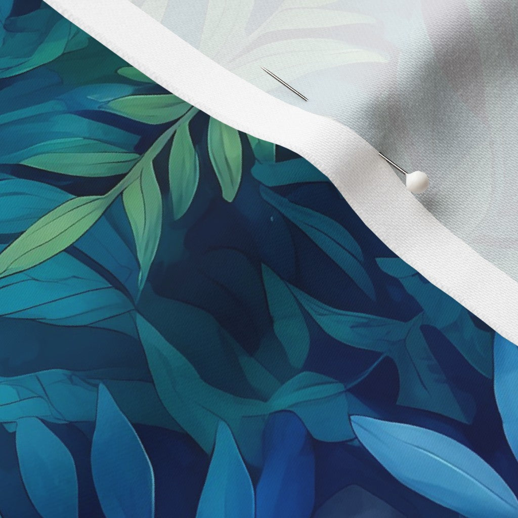 Tropical Jungle (Night 2) Longleaf Sateen Grand Printed Fabric by Studio Ten Design