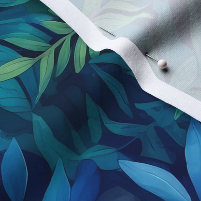Tropical Jungle (Night 2) Cotton Spandex Jersey Printed Fabric by Studio Ten Design
