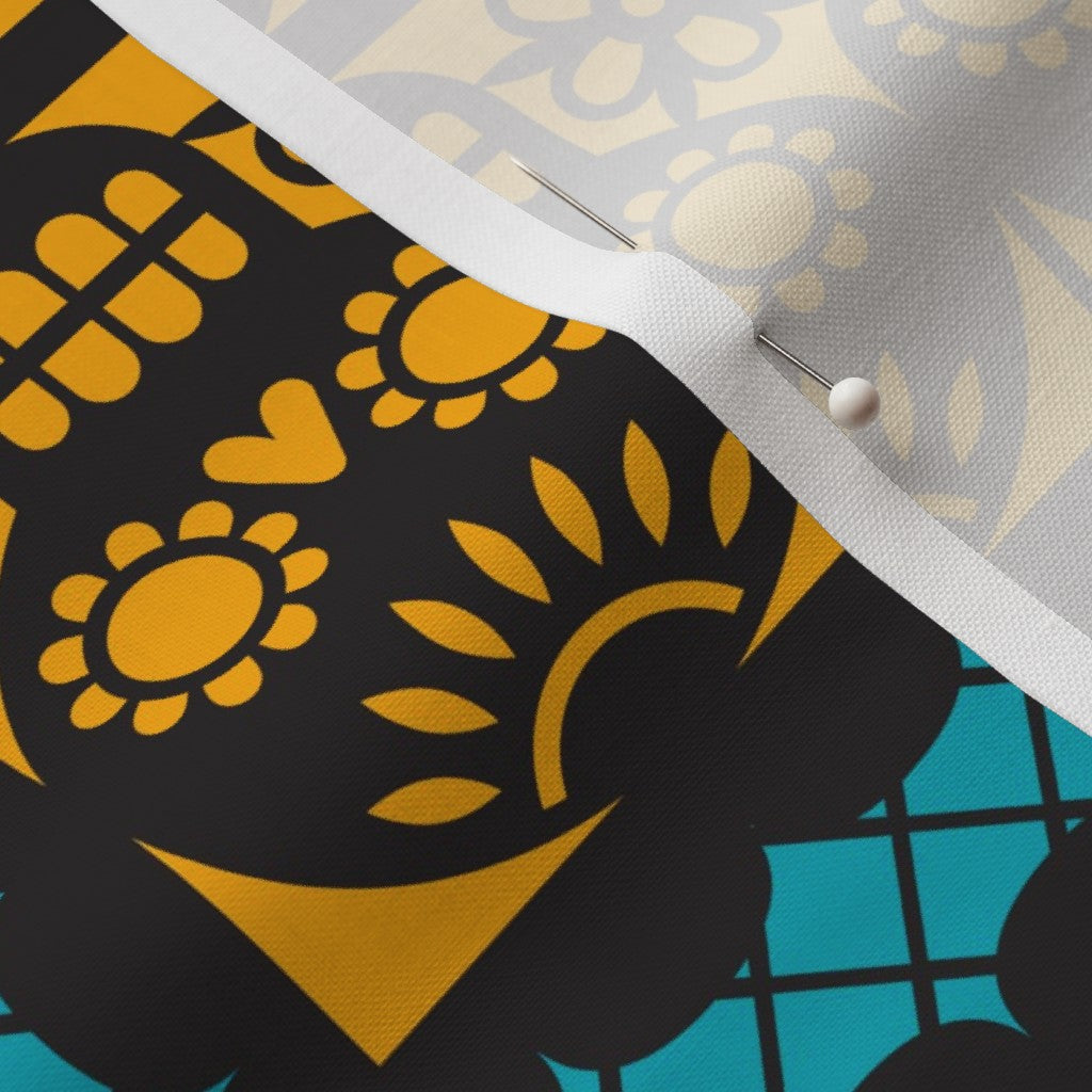 Dia de los Muertos Papel Picado Petal Signature Cotton Printed Fabric by Studio Ten Design