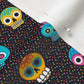 Dia de los Muertos (Ditsy) Organic Cotton Knit Printed Fabric by Studio Ten Design