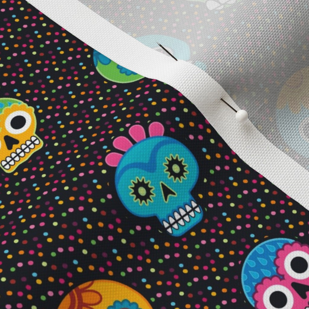 Dia de los Muertos (Ditsy) Recycled Canvas Printed Fabric by Studio Ten Design