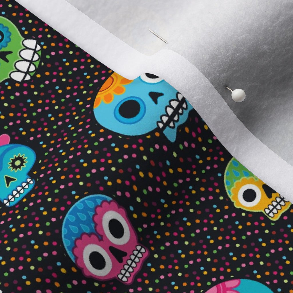 Dia de los Muertos (Ditsy) Polartec® Fleece Printed Fabric by Studio Ten Design