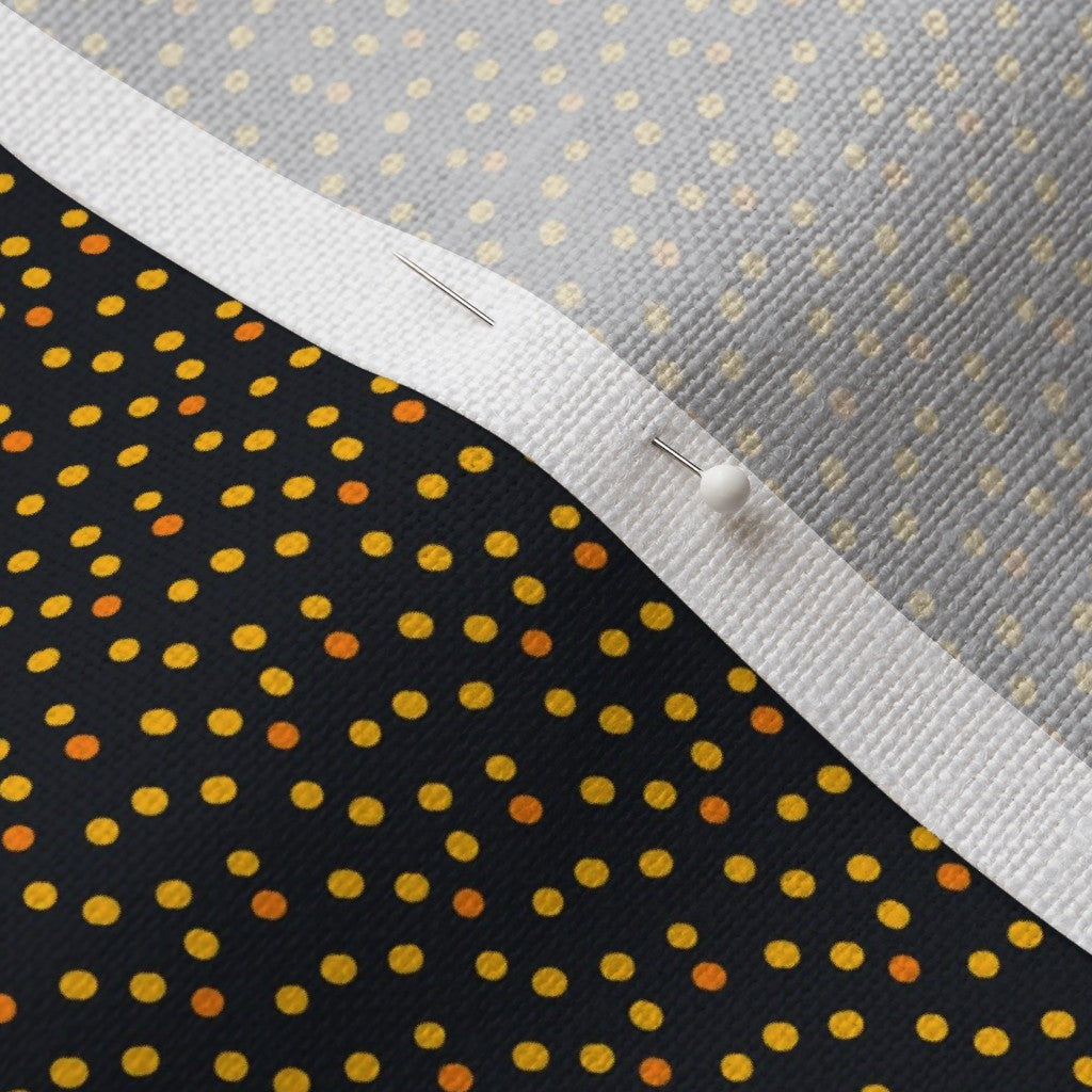 Ditsy Dots (Yellow) Belgian Linen™ Printed Fabric by Studio Ten Design