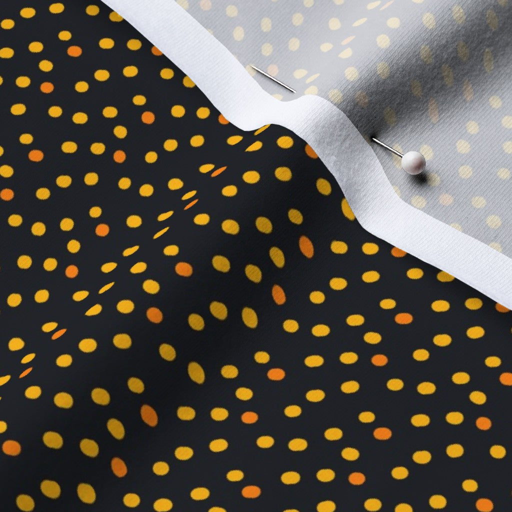 Ditsy Dots (Yellow) Cotton Spandex Jersey Printed Fabric by Studio Ten Design