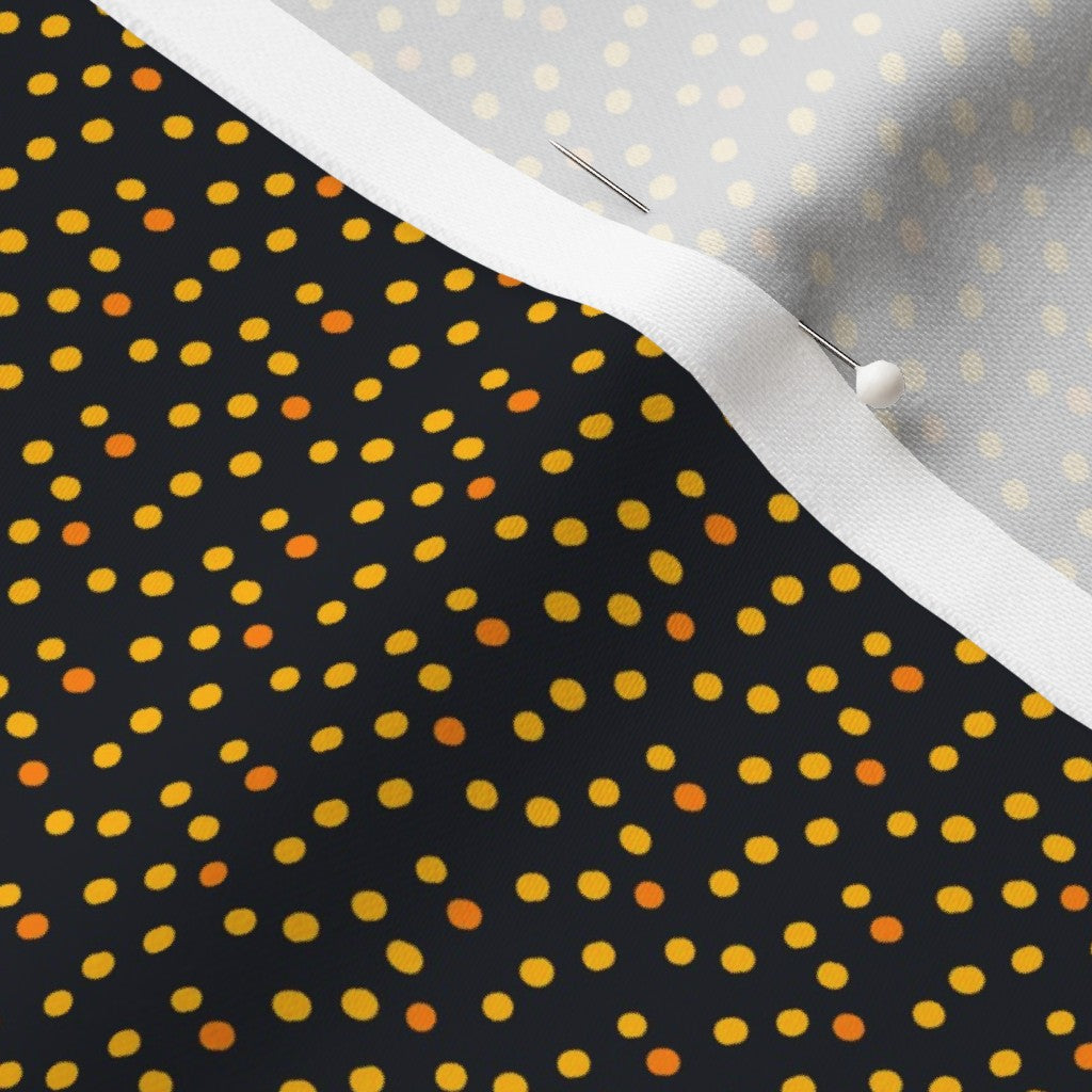 Ditsy Dots (Yellow) Longleaf Sateen Grand Printed Fabric by Studio Ten Design