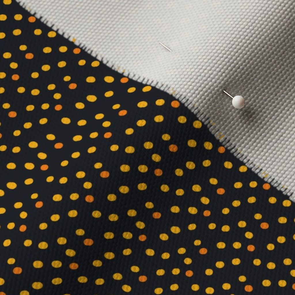 Ditsy Dots (Yellow) Cypress Cotton Canvas Printed Fabric by Studio Ten Design