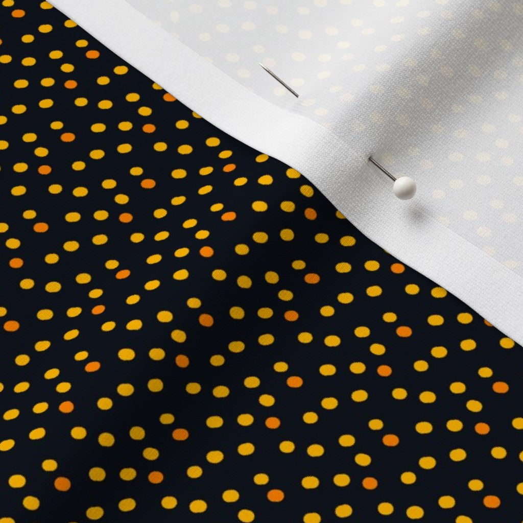 Ditsy Dots (Yellow) Sport Lycra Printed Fabric by Studio Ten Design