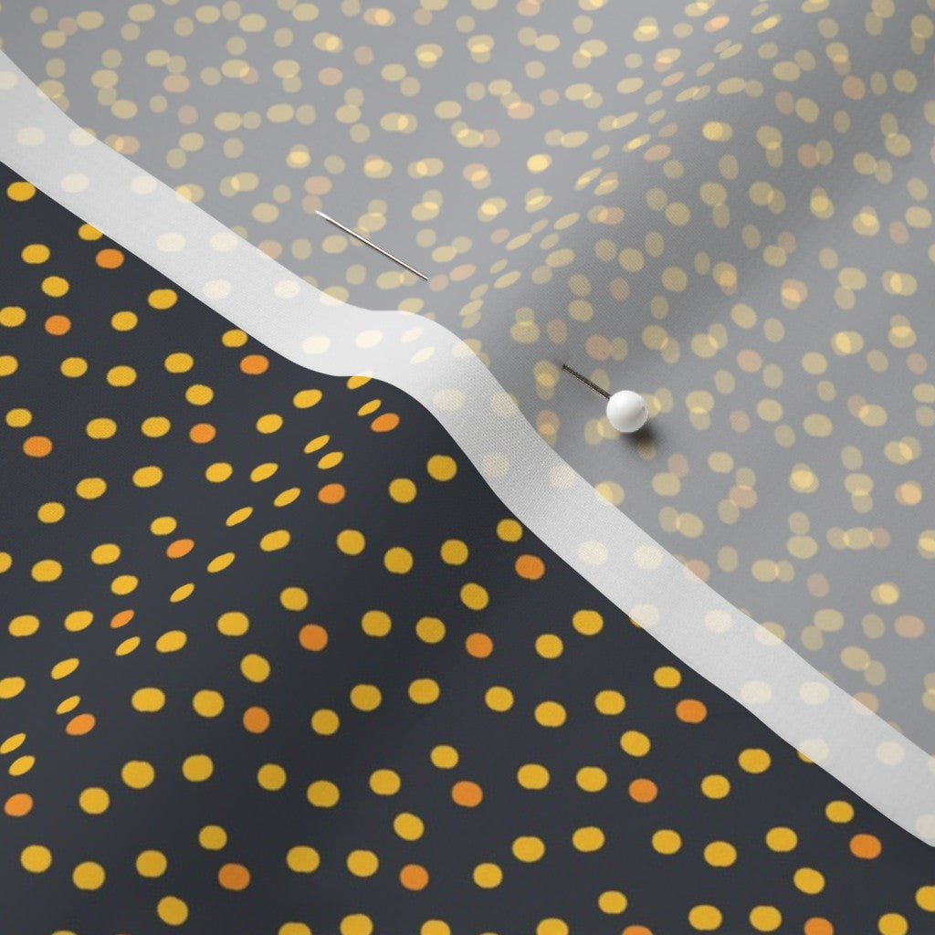 Ditsy Dots (Yellow) Chiffon Printed Fabric by Studio Ten Design