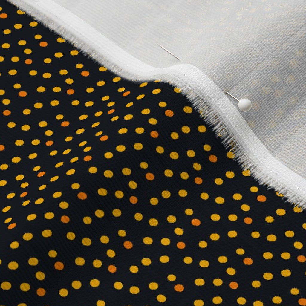 Ditsy Dots (Yellow) Organic Sweet Pea Gauze Printed Fabric by Studio Ten Design
