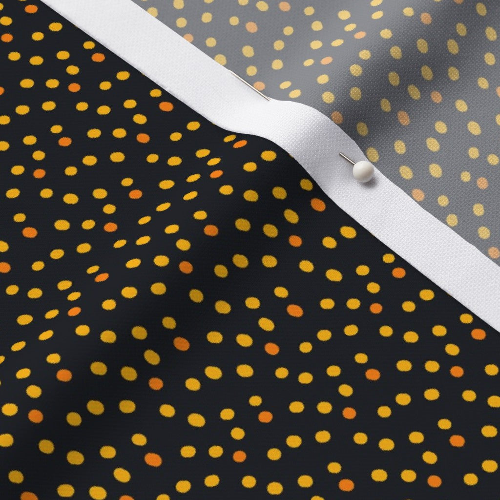 Ditsy Dots (Yellow) Performance Piqué Printed Fabric by Studio Ten Design