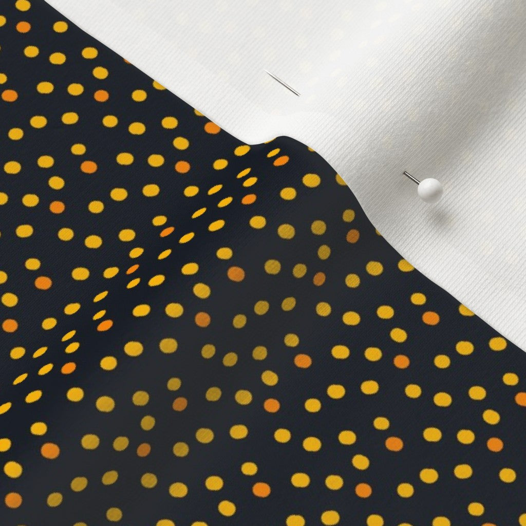 Ditsy Dots (Yellow) Organic Cotton Knit Printed Fabric by Studio Ten Design