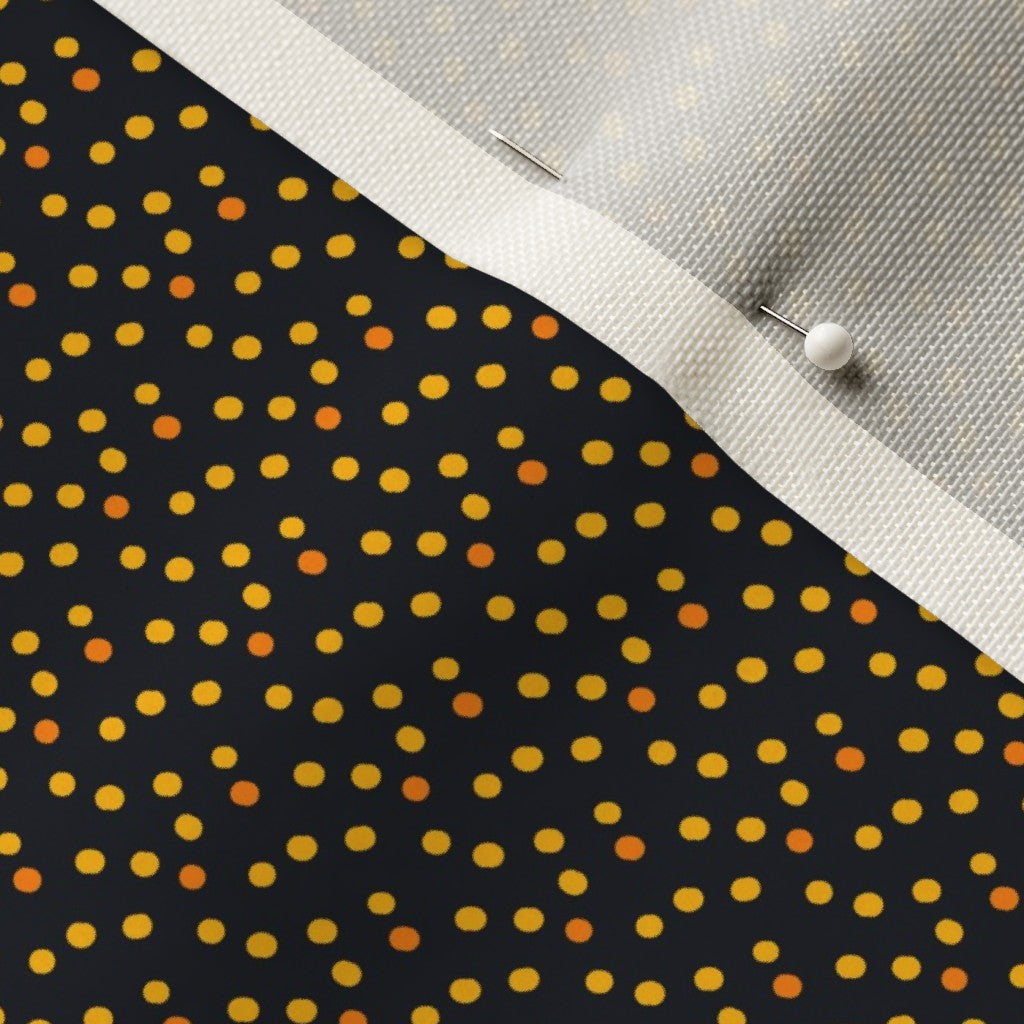Ditsy Dots (Yellow) Celosia Velvet Printed Fabric by Studio Ten Design