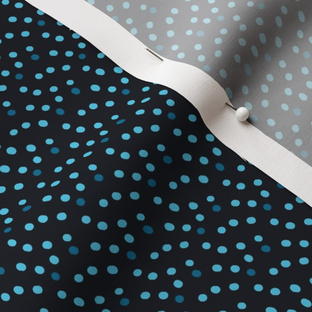 Ditsy Dots (Blue) Cotton Poplin Printed Fabric by Studio Ten Design