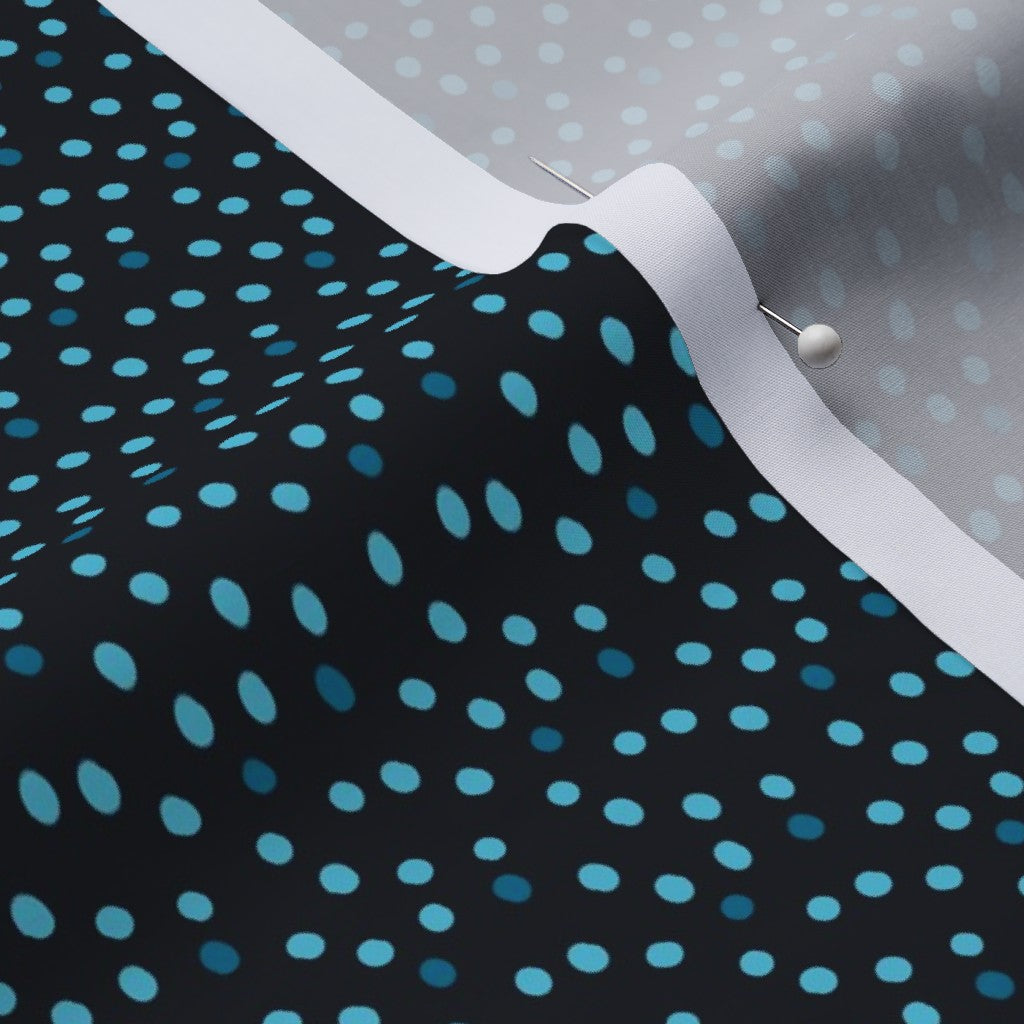 Ditsy Dots (Blue) Cotton Lawn Printed Fabric by Studio Ten Design
