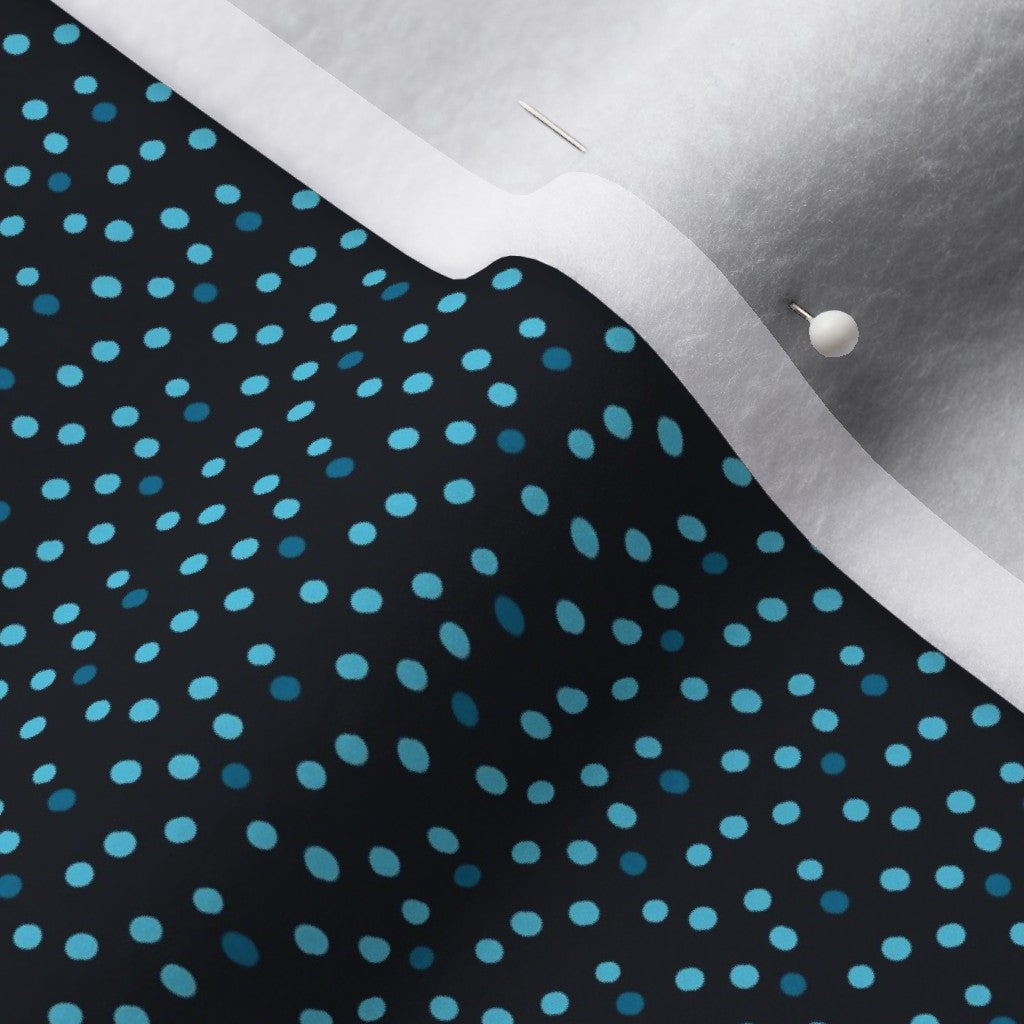 Ditsy Dots (Blue) Polartec® Fleece Printed Fabric by Studio Ten Design