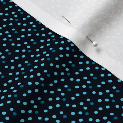Ditsy Dots (Blue) Sport Lycra Printed Fabric by Studio Ten Design