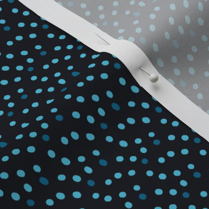 Ditsy Dots (Blue) Perennial Sateen Grand Printed Fabric by Studio Ten Design