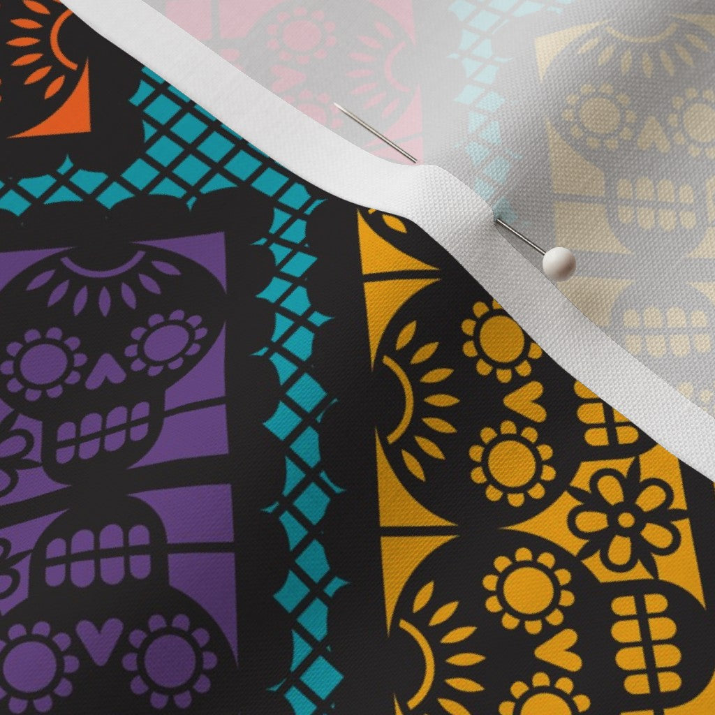 Dia de los Muertos Papel Picado (Bias) Petal Signature Cotton Printed Fabric by Studio Ten Design
