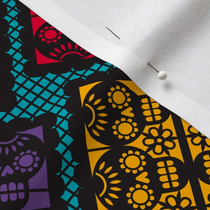 Dia de los Muertos Papel Picado (Bias) Sport Lycra Printed Fabric by Studio Ten Design
