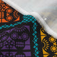 Dia de los Muertos Papel Picado (Bias) Organic Sweet Pea Gauze Printed Fabric by Studio Ten Design