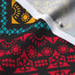 Dia de los Muertos Papel Picado (Bias) Cotton Spandex Jersey Printed Fabric by Studio Ten Design