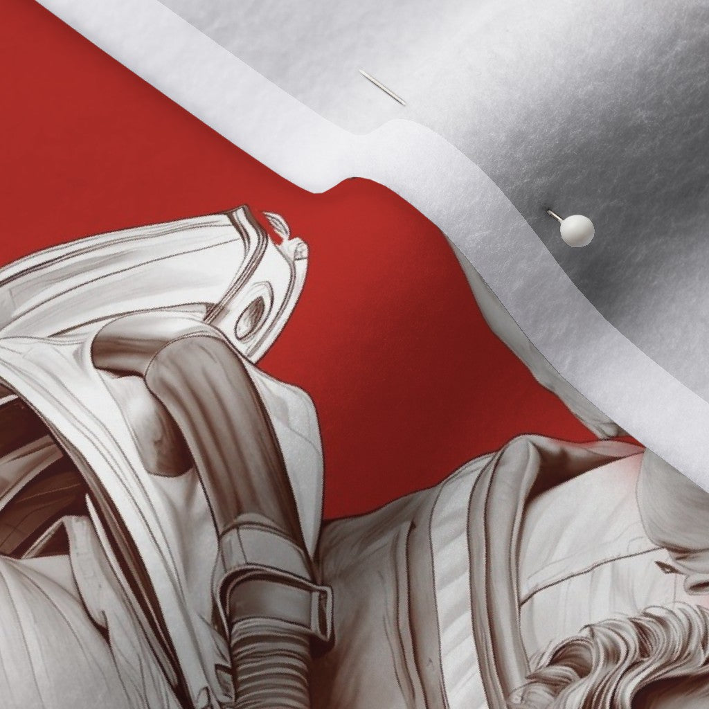 Handsome Fire Fighters (Red) Polartec® Fleece Printed Fabric by Studio Ten Design