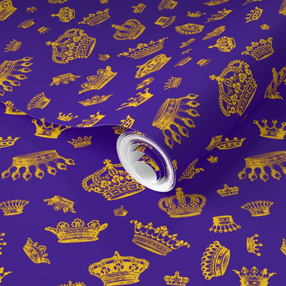 Royal Crowns (Golden Yellow + Royal Purple) Fondo de pantalla