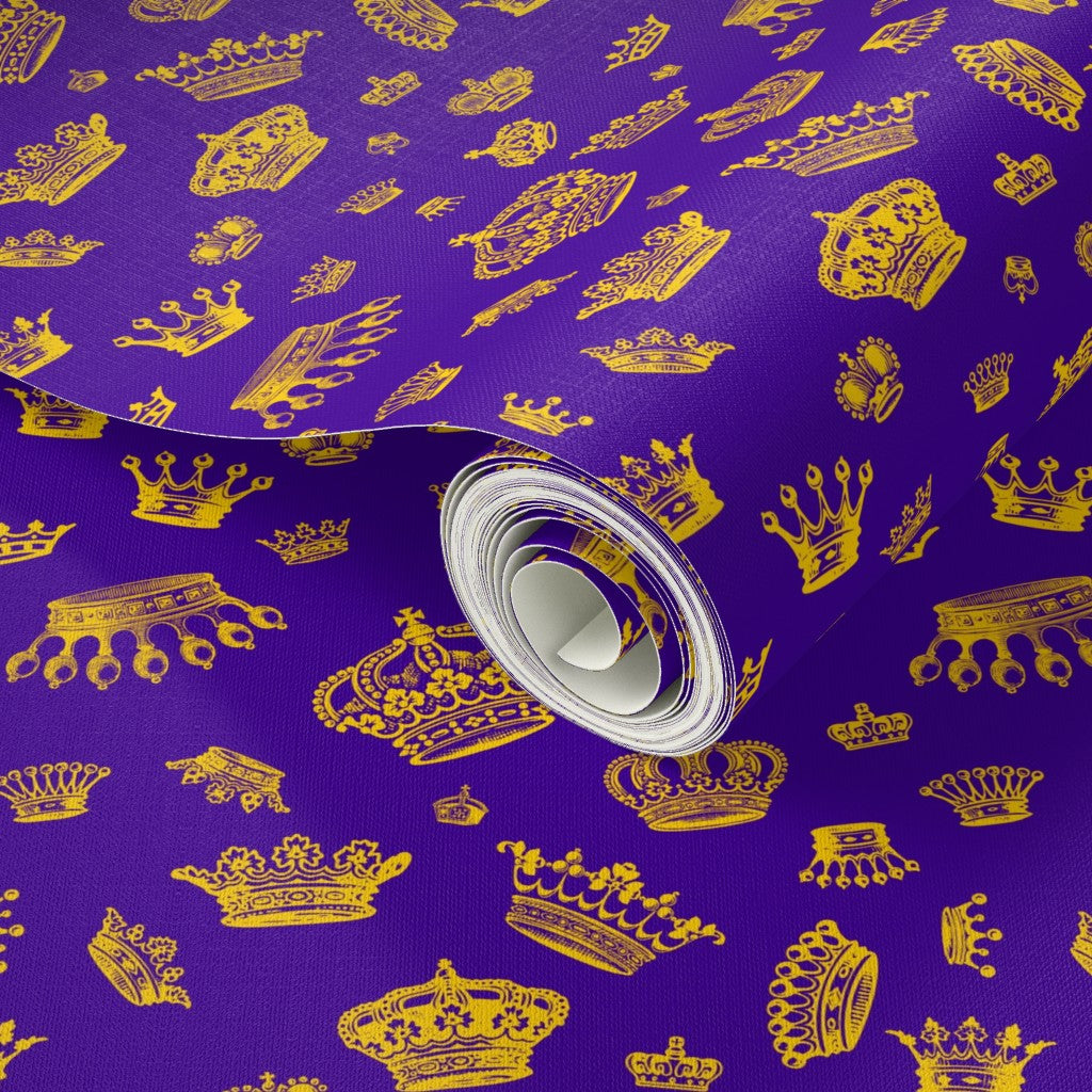 Royal Crowns (Golden Yellow + Royal Purple) Fondo de pantalla