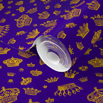 Royal Crowns (Golden Yellow + Royal Purple) Fondo de pantalla