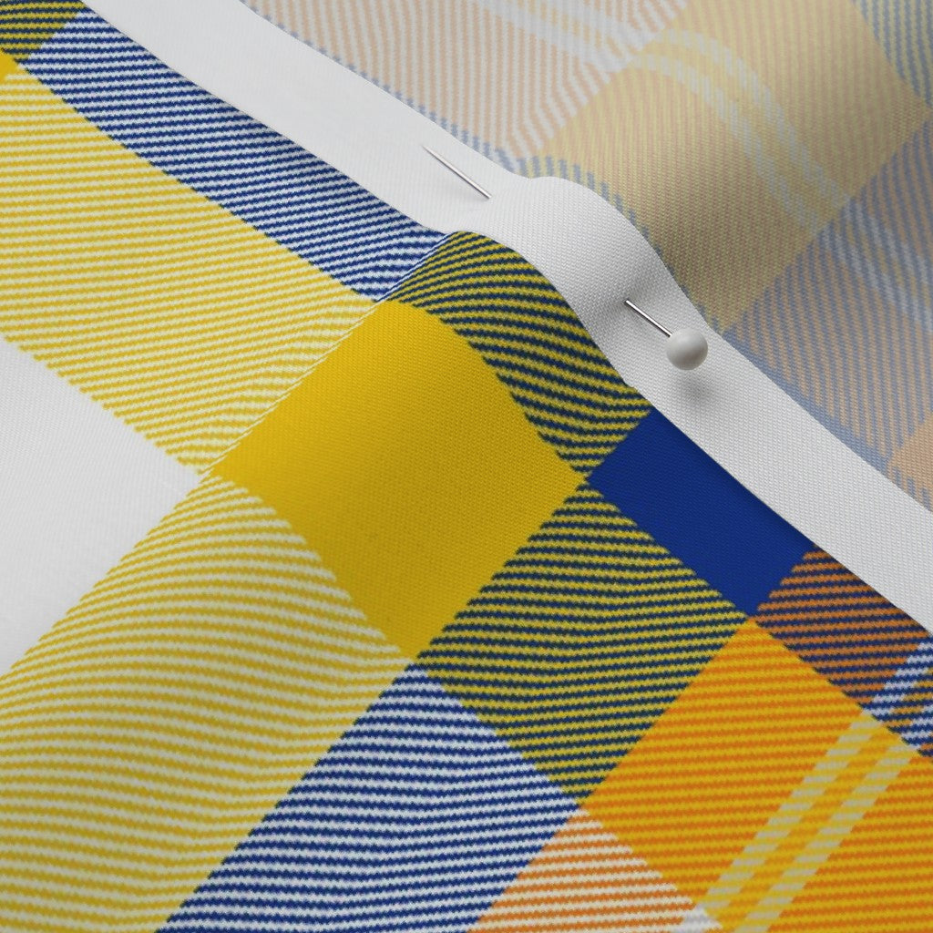 Team Plaid Los Angeles Rams Football Perennial Sateen Grand Printed Fabric by Studio Ten Design