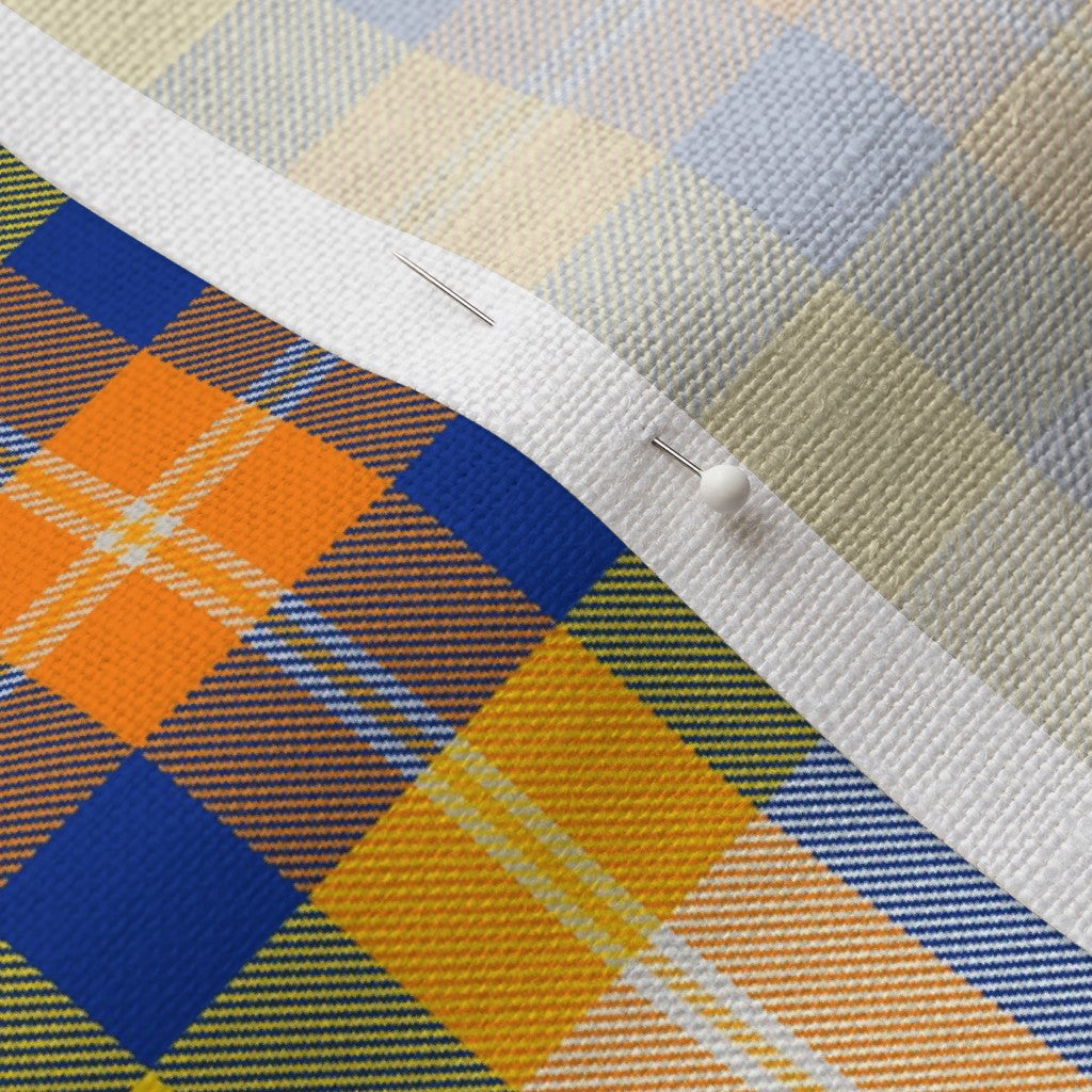 Team Plaid Los Angeles Rams Football Belgian Linen™ Printed Fabric by Studio Ten Design
