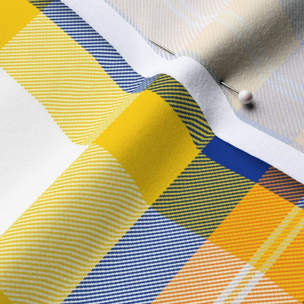 Team Plaid Los Angeles Rams Football Cotton Spandex Jersey Printed Fabric by Studio Ten Design