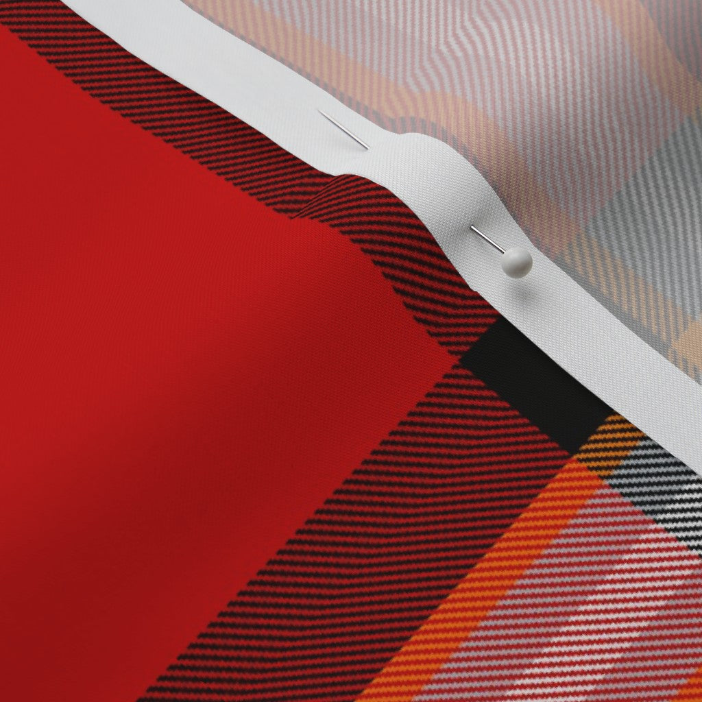Team Plaid Tampa Bay Buccaneers Football Perennial Sateen Grand Printed Fabric by Studio Ten Design