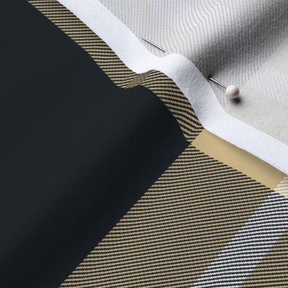 Team Plaid New Orleans Saints Football Cotton Spandex Jersey Printed Fabric by Studio Ten Design