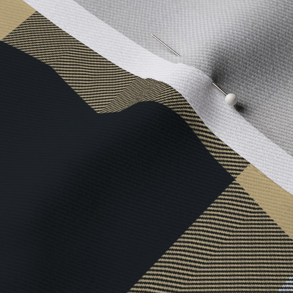 Team Plaid New Orleans Saints Football Dogwood Denim Printed Fabric by Studio Ten Design