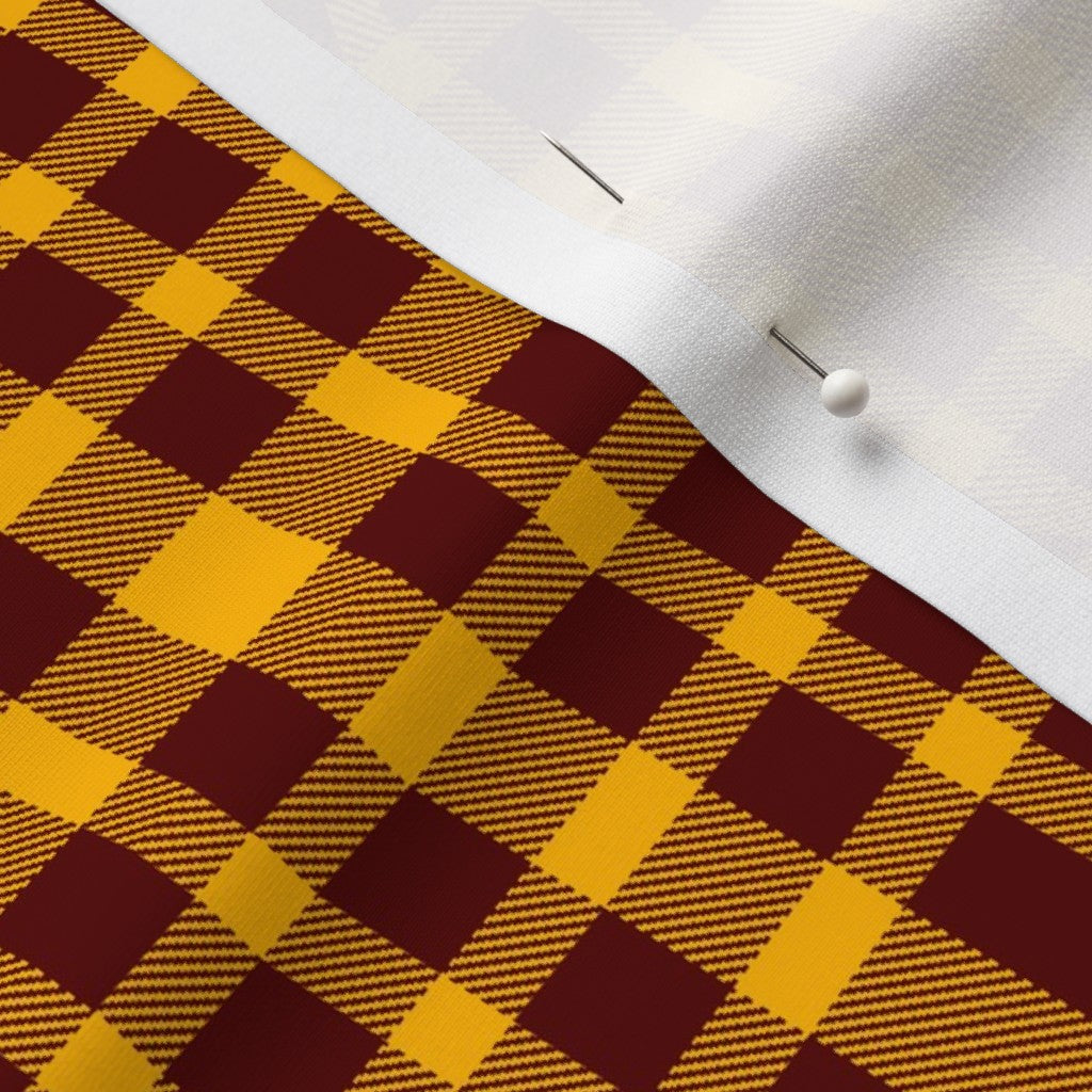 Team Plaid Washington Commanders Football Sport Lycra Printed Fabric by Studio Ten Design