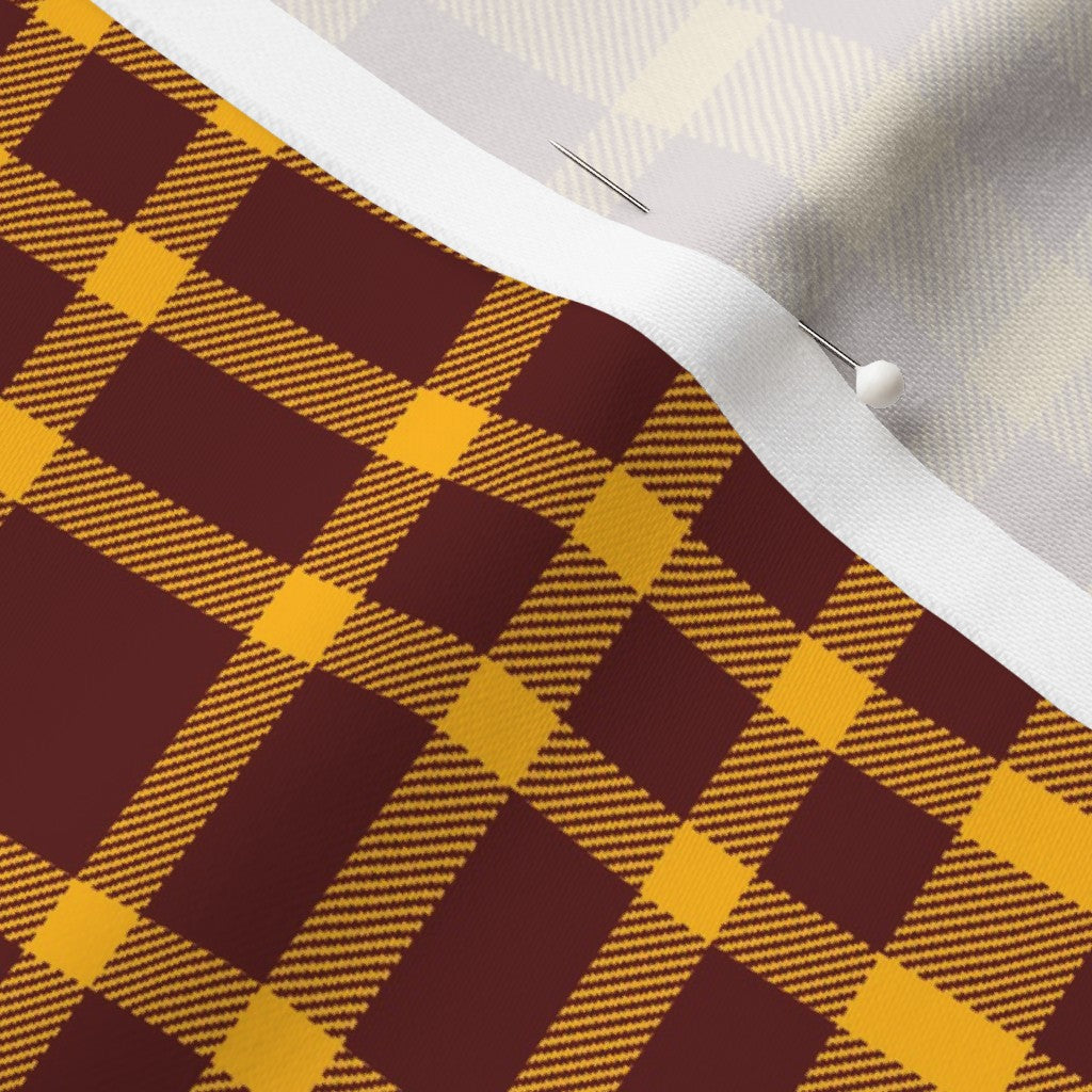 Team Plaid Washington Commanders Football Longleaf Sateen Grand Printed Fabric by Studio Ten Design