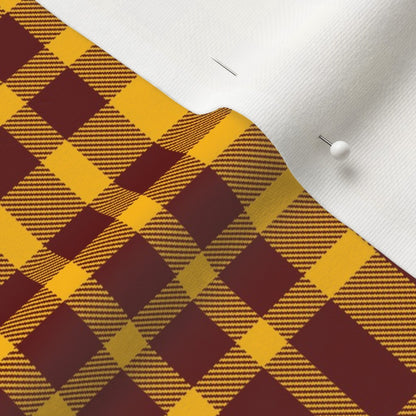 Team Plaid Washington Commanders Football Organic Cotton Knit Printed Fabric by Studio Ten Design