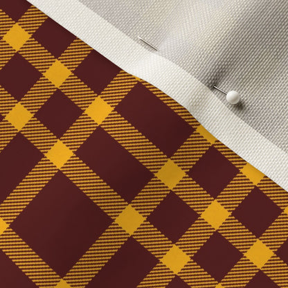Team Plaid Washington Commanders Football Celosia Velvet Printed Fabric by Studio Ten Design