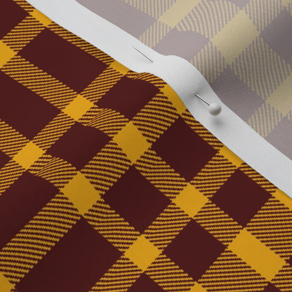 Team Plaid Washington Commanders Football Perennial Sateen Grand Printed Fabric by Studio Ten Design